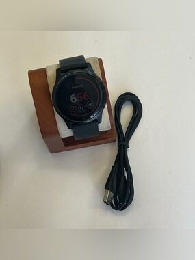 Garmin Vivoactive 4, Tested, Black, Charger Included, Read Please